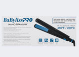 Babyliss Nano Titanium limited Edition Black & Blue 1" Digital Flat Iron