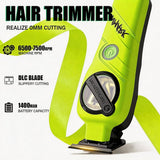 WMARK 5-in-1 Professional Barber Kit Cordless All-in-One Set green fluorescent