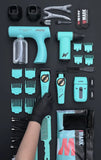 WMARK 5-in-1 Professional Barber Kit Cordless All-in-One Set turquesa