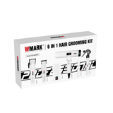 WMARK 6 IN 1 Professional Barber Kit Complete Grooming System White