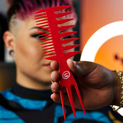 Rolda - Barber Hair Multi-Styling Pick Fish Comb | 3-in-1 Fish-tail Bo ...