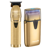 BaByliss Limited Edition Gold FX Trimmer & UV Single-Foil Shaver Set