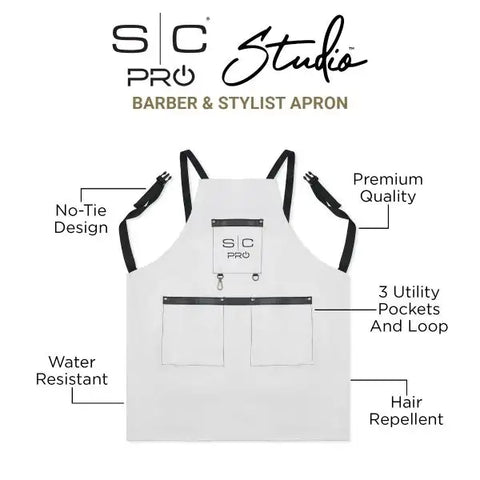 STYLECRAFT APRON WHITE