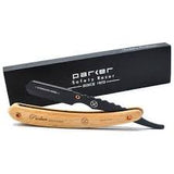 Parker SRP Pine Wood Handle Straight Edge Barber Razor SRPBA