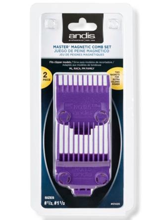 ANDIS MAGNETIC COMB SET 1/2, 1 1/2