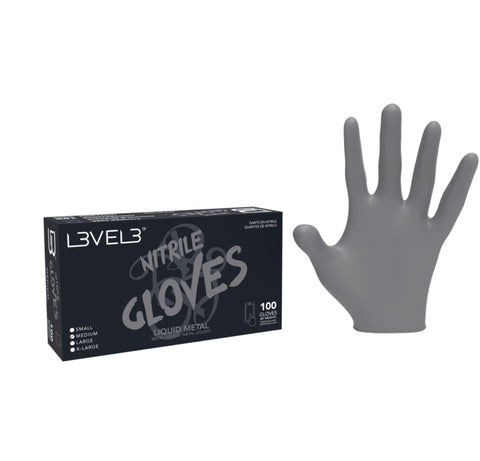 Level3 Nitrile Gloves Liquid Metal