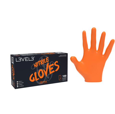 Level3 Nitrile Gloves Orange