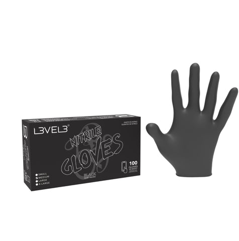 Level3 Nitrile Gloves Black